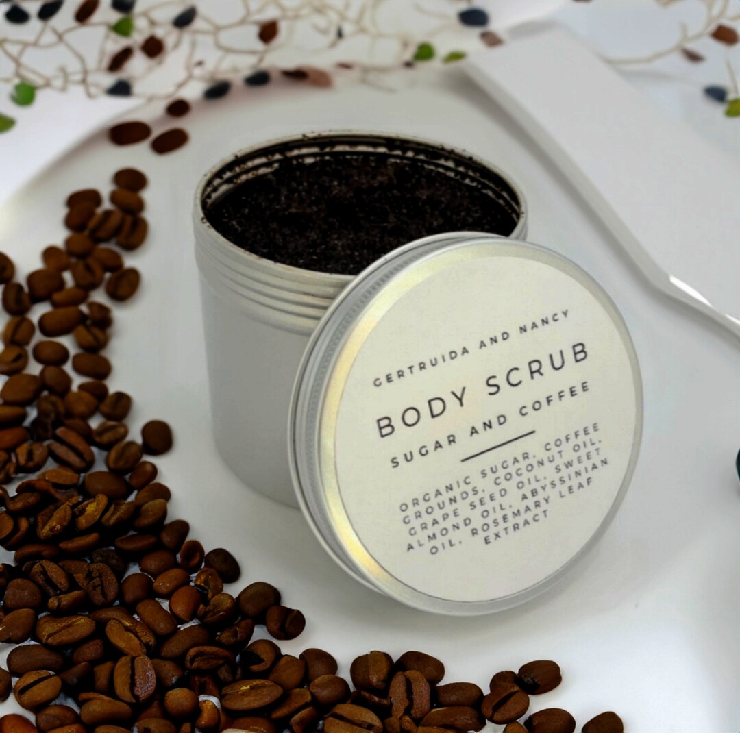 Natural Sugar Coffee Body Scrub Exfoliating Scrub All Etsy