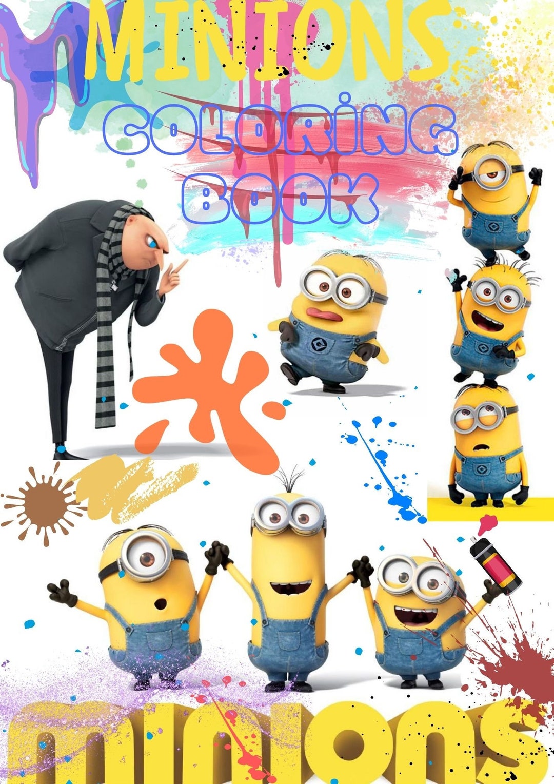 Minions Coloring Book - Etsy