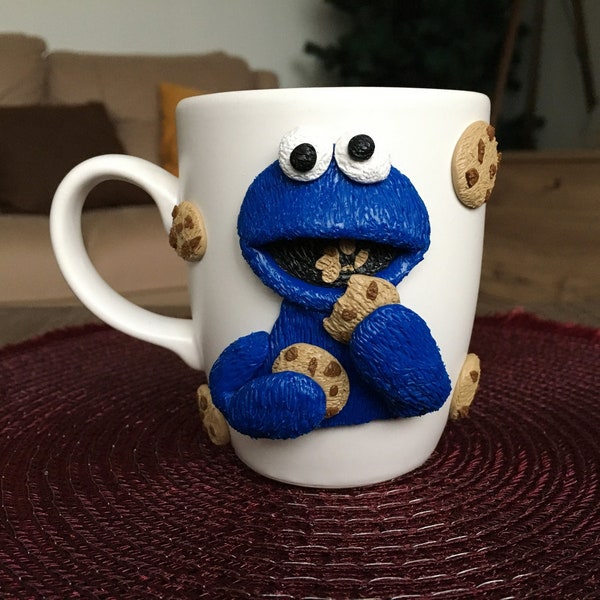 Cookie Monster 3D design cup