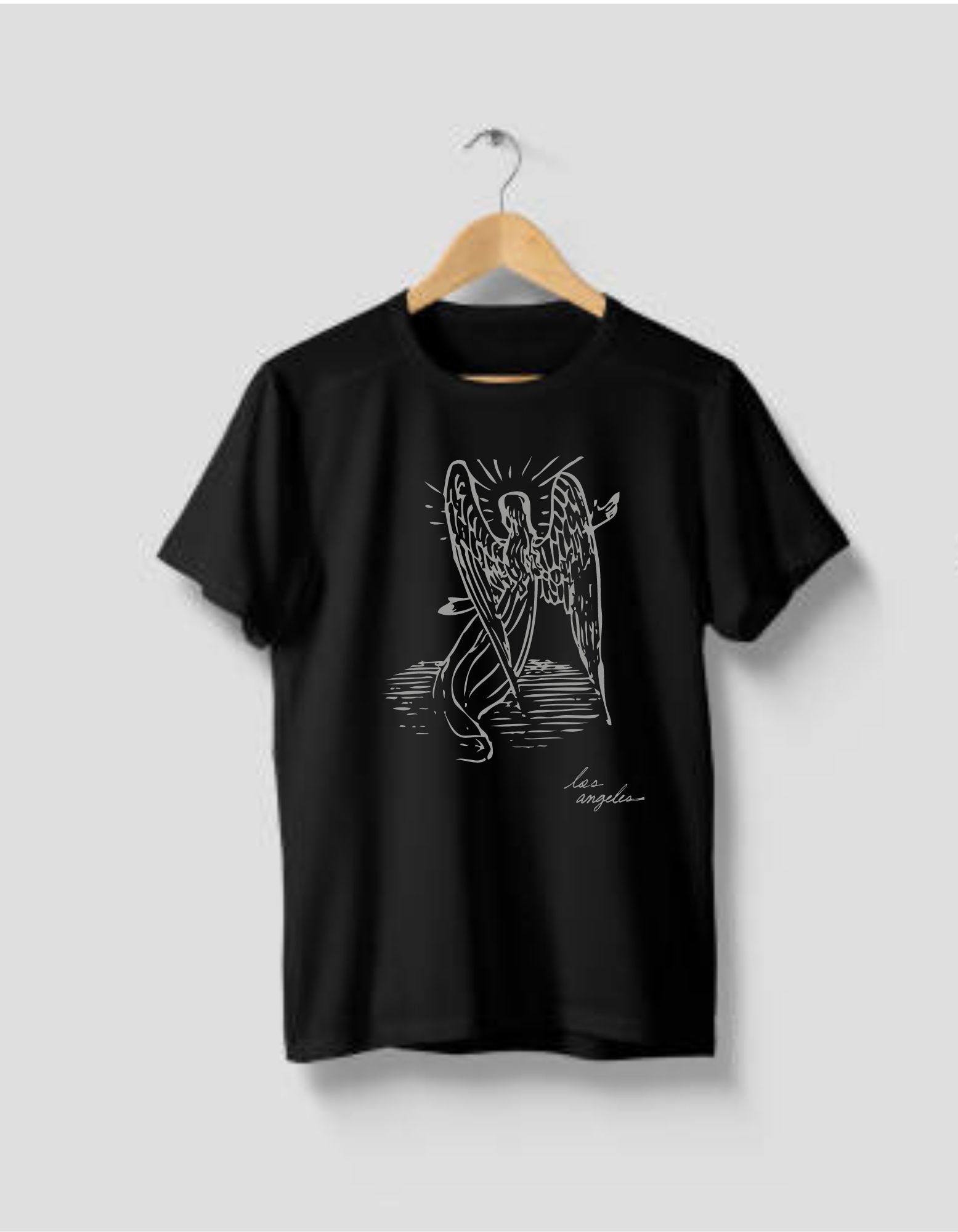 ★HELENE PARIS★ Angel Lettering Cubic Half T-Shirt Black MUSINSA | HELENE PARIS Angel Lettering Cubic Half T-Shirt