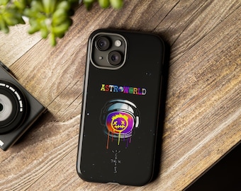 ASTRO WORLD Travis Scott Custom Music Album Phone Case Fit For iPhone 16, 16 Pro Max, iPhone 15 Pro, iPhone 14, iPhone 14 Pro, iPhone 12