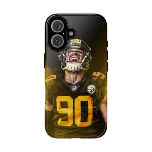 TJ Watt Steelers NFL Custom Football Phone Case iPhone Fit for iPhone 16, 16 Pro, iPhone 16 Pro Max, iPhone 15, iPhone 13, iPhone 12 image 5