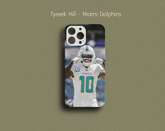 Tyreek Hill NFL Dolphins Custom Football Phone Case iPhone Fit for 14 Pro Max, iPhone 14 Pro, iPhone 13, iPhone 12 Pro, iPhone 11 Galaxy S23