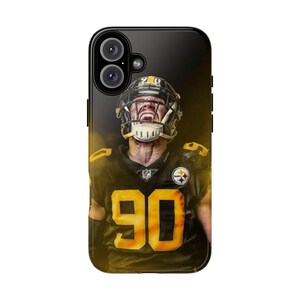 TJ Watt Steelers NFL Custom Football Phone Case iPhone Fit for iPhone 16, 16 Pro, iPhone 16 Pro Max, iPhone 15, iPhone 13, iPhone 12 image 6