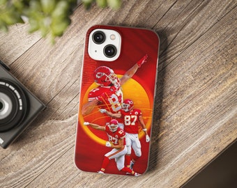 Travis Kelce Chiefs Custom Football Phone Case iPhone Fit for 14 Pro Max, iPhone 14 Pro, iPhone 13, iPhone 12 Pro, iPhone 11, Galaxy S23