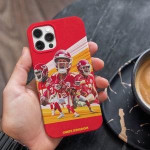 Cheifs Custom NFL Football Phone Case iPhone Fit for 14 Pro Max, iPhone 14 Pro, iPhone 13, iPhone 12 Pro, iPhone 11, X, XR, Galaxy S23 Ultra