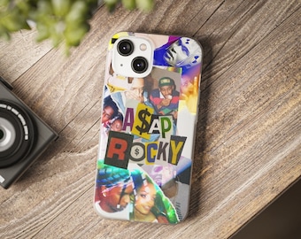 ASAP ROCKY Rapper Hip Hop Custom Phone Case Fit for 14 Pro Max, iPhone 14 Pro, iPhone 13, iPhone 12 Pro, iPhone 11, Galaxy S23 Ultra