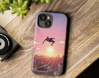 Funda personalizada de Spider-Man con dibujos animados para iPhone, compatible con iPhone 16, 16 Pro Max, iPhone 15 Pro, iPhone 14, iPhone 14 Pro, iPhone 13