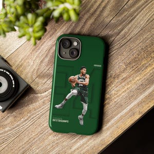 Giannis Antetokounmpo Custom Basketball Phone Case for iPhone 15, 15 Pro Max, iPhone 15 Pro, iPhone 14, iPhone 13 Pro, iPhone 12, Galaxy S23