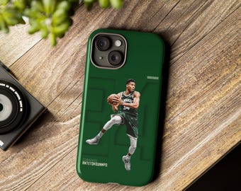 Giannis Antetokounmpo Custom Basketball Phone Case for iPhone 15, 15 Pro Max, iPhone 15 Pro, iPhone 14, iPhone 13 Pro, iPhone 12, Galaxy S23