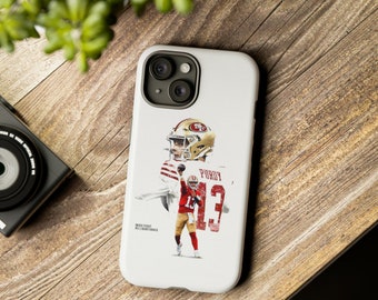 Brock Purdy  "Mr. Irrelevant" NFL 49ers Tough Football Phone Case for iPhone 16, iPhone 16 Pro Max, iPhone 15 Plus, iPhone 14, iPhone 13, 12
