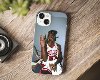 Michael Jordan Custom NBA Basketball Phone Case iPhone Fit for 14 Pro Max, iPhone 14 Pro, iPhone 13, iPhone 12 Pro, iPhone 11, Galaxy S23+