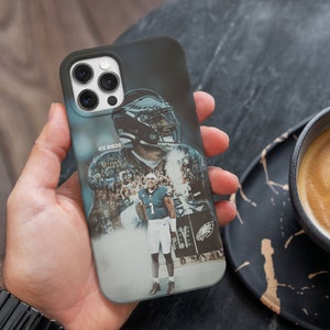 Jalen Hurts Custom NFL Philadelphia Eagles Football Phone case iPhone Fit for 14 Pro Max, iPhone 14 Pro, iPhone 13, iPhone 12 Pro, iPhone 11