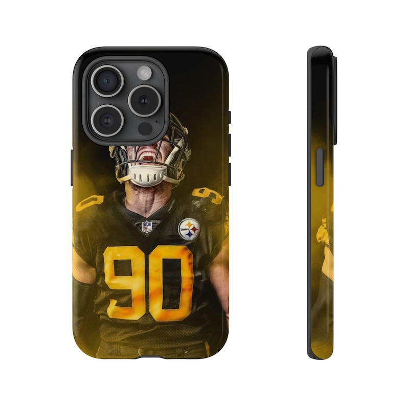 TJ Watt Steelers NFL Custom Football Phone Case iPhone Fit for iPhone 16, 16 Pro, iPhone 16 Pro Max, iPhone 15, iPhone 13, iPhone 12 image 8