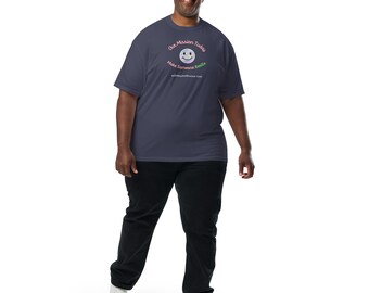 Make Someone Smile Mission - Men or Women's comfortable everyday use t-shirt. Make a difference by wearing positive messaging shirts.