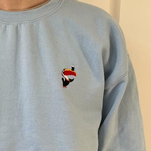 Pull unisexe brodé Toucan Stout. Sweat-shirt brodé « Belle journée pour une bière Guinness » à la vitamine G. image 1