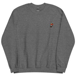Pull unisexe brodé Toucan Stout. Sweat-shirt brodé « Belle journée pour une bière Guinness » à la vitamine G. Graphite Heather