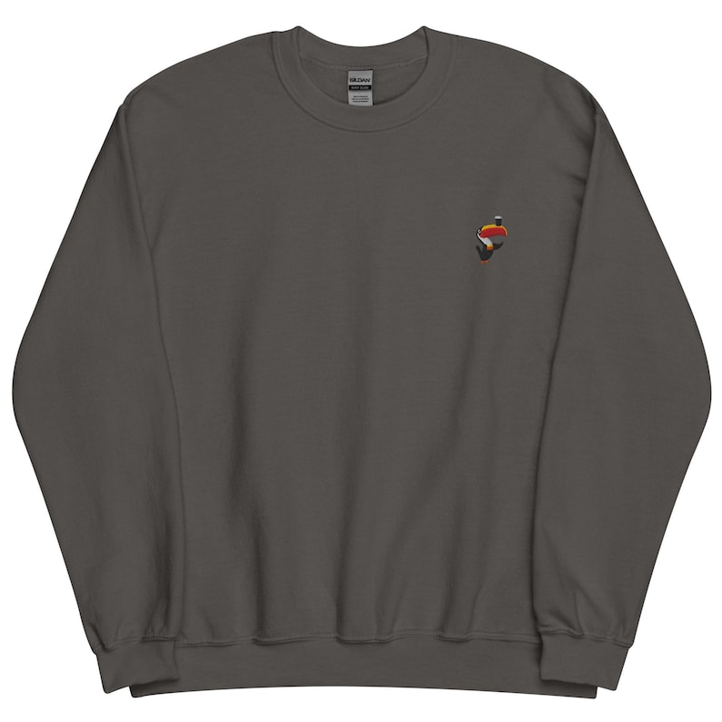 Pull unisexe brodé Toucan Stout. Sweat-shirt brodé « Belle journée pour une bière Guinness » à la vitamine G. Charcoal