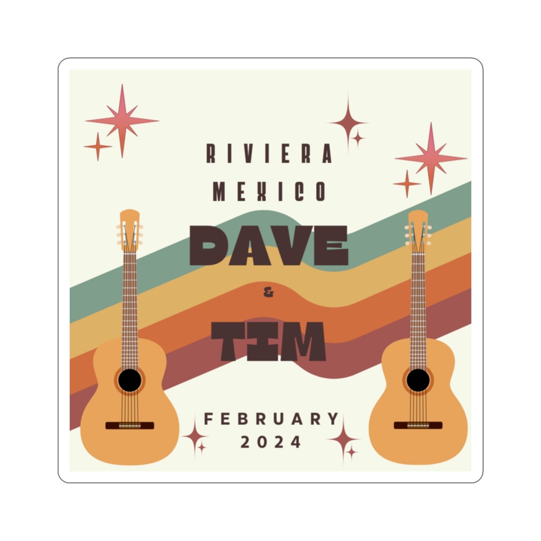 Dave and Tim Mexico Sticker 2025 Etsy