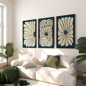 Beige Matisse Print, Henri Matisse Print Set of 3, Matisse Botanical Prints, Matisse 3 Piece, Gallery Wall Art, Matisse Print, Wall Art