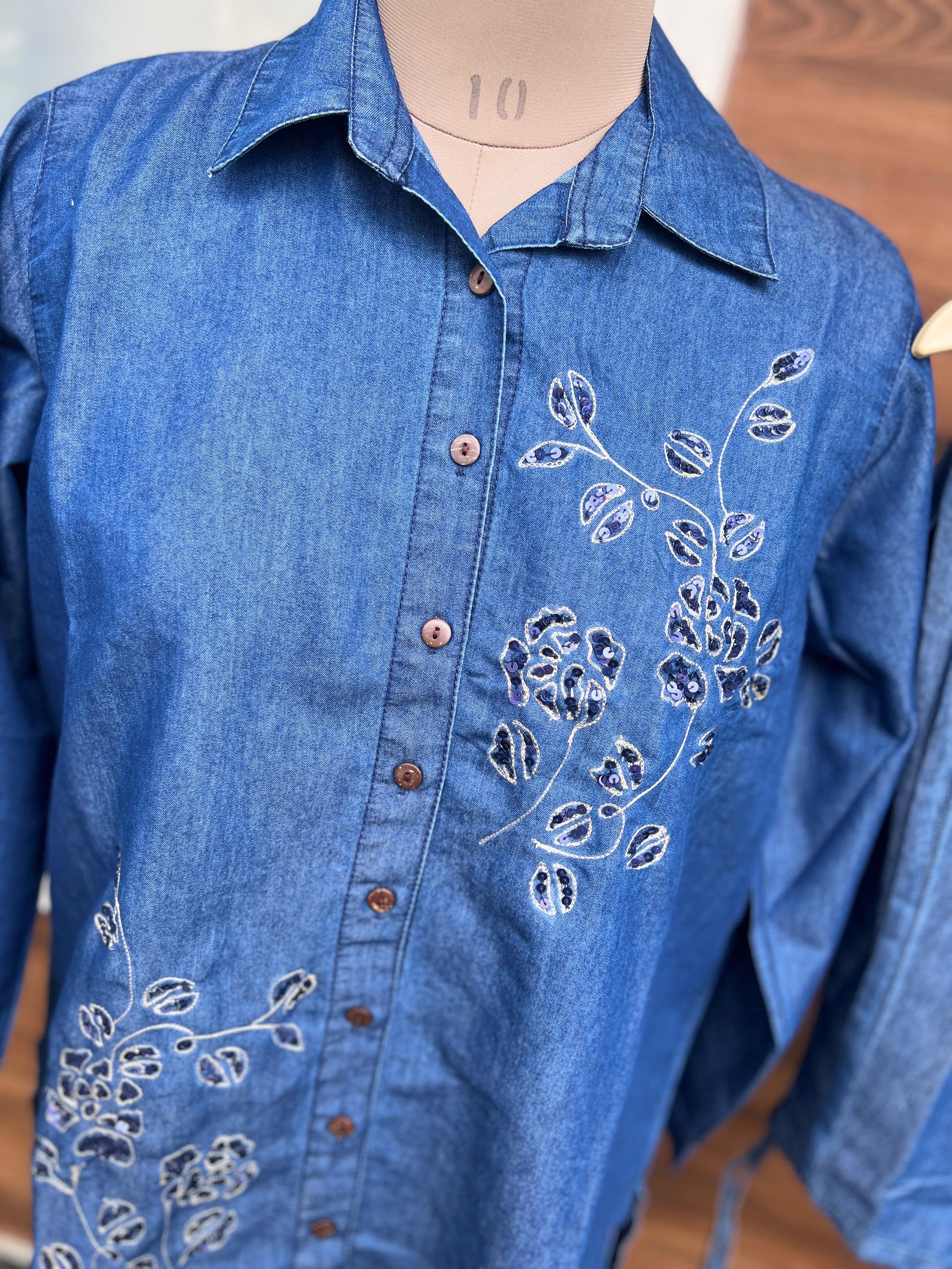 BEAUTIFUL DENIM COTTON CORD SET GGR4622