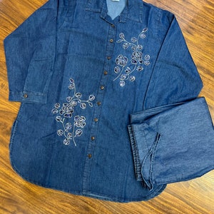 BEAUTIFUL COTTON DENIM CORD SET GGR4520