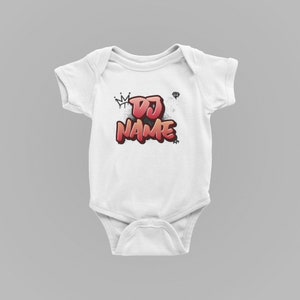 Custom DJ Name Design | Funny Baby shower gift | Newborn gift | Personalized DJ Name graphic png design  | Instant download | Baby design