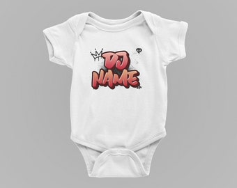 Custom DJ Name Design | Funny Baby shower gift | Newborn gift | Personalized DJ Name graphic png design  | Instant download | Baby design