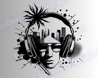 T-Shirt Design  | Hip hop shirt | DJ Shirt | Digital T-Shirt design | Music shirt | Music art | dj design | urban design | instant download
