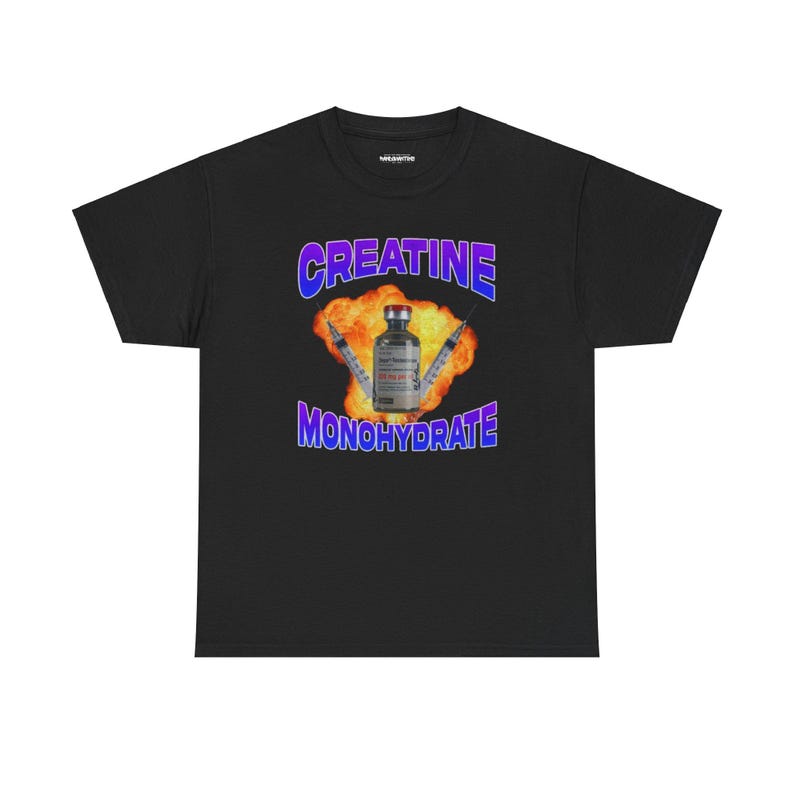 Creatine Monohydrate t-shirt, Tren t-shirt, funny gym meme t-shirt, funny ten t-shirt, weighlifting t-shirt, gym t-shirt for him image 1