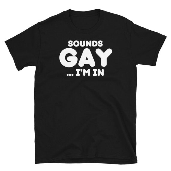 SOUNDS GAY... I'M IN! Funny meme t-shirt