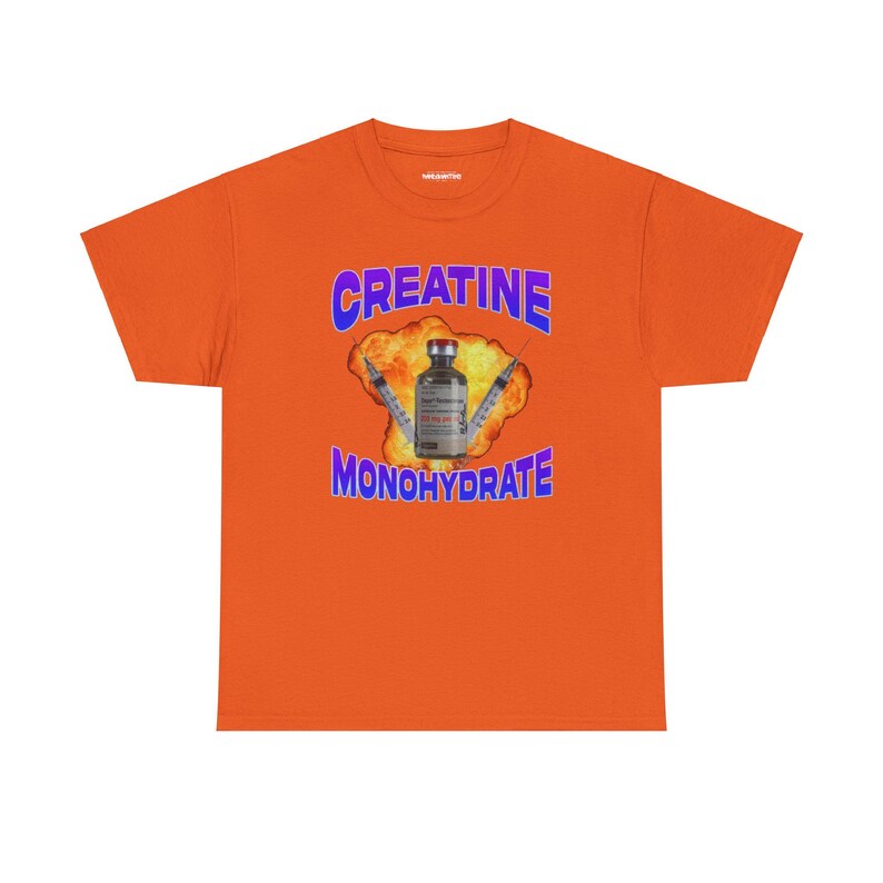 Creatine Monohydrate t-shirt, Tren t-shirt, funny gym meme t-shirt, funny ten t-shirt, weighlifting t-shirt, gym t-shirt for him image 2