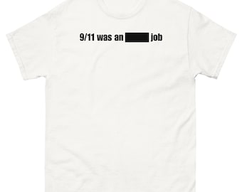 9/11 Was An Inside Job Conspiracy t-shirt, redacted files, redacted t-shirt, funny Epstein redacted tee