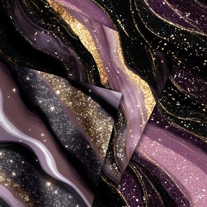 Mauve Gold Agate Digital Paper: Swirl Marble Backgrounds (300dpi JPG) image 3