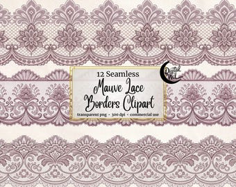 32 Premium Purple Paper Punch Lace Borders Clipart & Vectors - Purple ...