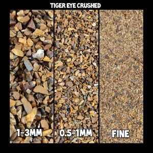 Tiger Eye Gemstone Crushed Coarse Powder - Natural Crafting Material for Jewelry & Décor