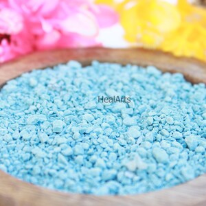 100 Gram Turquoise Crushed Powder, 1-3mm thick Healing Crystal Raw Crushed Powder, Ring Wood Inlay Powder Art, High Quality Craft Powder