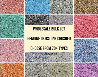 Crushed Gemstones Coarse Powder 0.5-1mm Size | Wholesale Bulk Lot Of Gemstone Crushed Coarse | Best Uses Woodworking Ring Inlay Resin Art