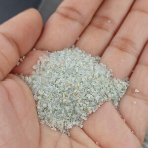 Aquamarine 0.5-1mm Gemstone Coarse Crushed Natural Stone for Resin Art Jewellery Art Making Woodworking
