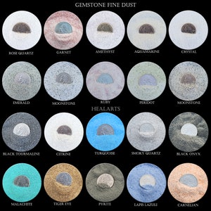 Natural Crushed Ethically Sourced Gemstone Fine Dust Powder - Massage Woodworking Ring Inlay Painting Powder Crafts Supplies Wholesale