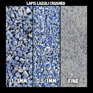 Crushed Lapis Lazuli Gemstone Coarse Powder for Woodworking, Ring Inlay, and Crafts - Elevate Your Creations with Stunning Blue Hues