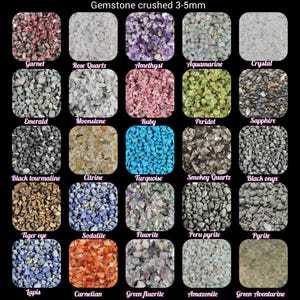 Crushed Gemstone Coarse 3-5mm All Natural stones for women Gift House Decor Wood Work wood Inlay Rings Inlay Jewellery Making