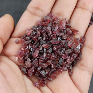 Garnet Coarse Crushed 3-5mm Natural Gemstone for Rings Art Making Woodworking wood work Jewellery Making