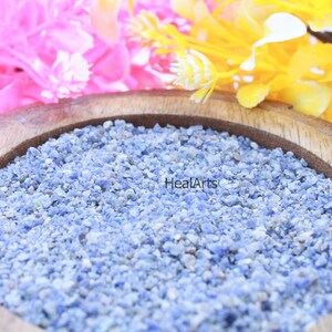 100 Gram Sodalite Crushed Powder, 1-3mm Sodalite thick Healing Crystal Crushed Powder, Ring Wood Inlay Powder Art, Sodalite Craft Powder