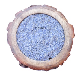 A+ Quality Sodalite Crushed Powder, 1-3mm Sodalite thick Healing Crystal Crushed Powder, Ring Wood Inlay Powder Art, Sodalite Craft Powder