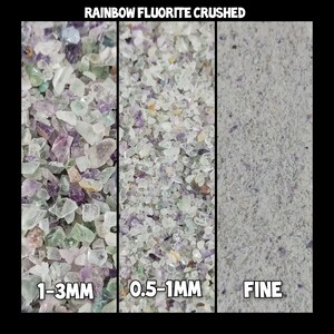 Rainbow Fluorite Crushed Coarse Powder