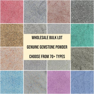70+ Gemstone Crushed  Fine Dust Powder Best For Woodworking Resin Art Ring Inlay Crafts Silver Art, Powder For Artisan Crafters