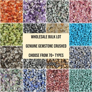 Wholesale Crushed Gemstone Large Coarse Lot 3-5mm Size | Craft Silver Art Woodworking Resin Art Jewelry Inlay | Healing Uses | High Quality