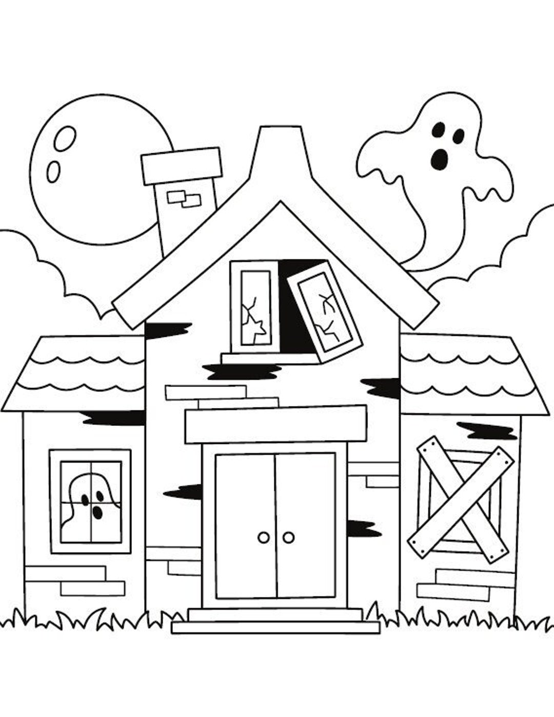 Halloween Magic: Printable Coloring Pages for Children - Etsy