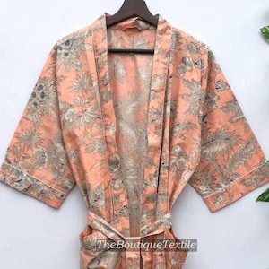Kimono Robe, Baumwoll Morgenmantel, Brautjungfer Robe, Lounge und Nachtwäsche, Baumwollnachtwäsche, Plus Size Robe, weicher Kimono Bademantel